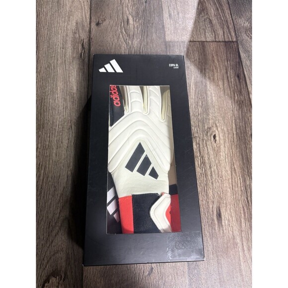 Adidas Copa GL League Goalkeeper Gloves Ivory Solar Red Black IQ4011 Size 8 - Picture 1 of 8